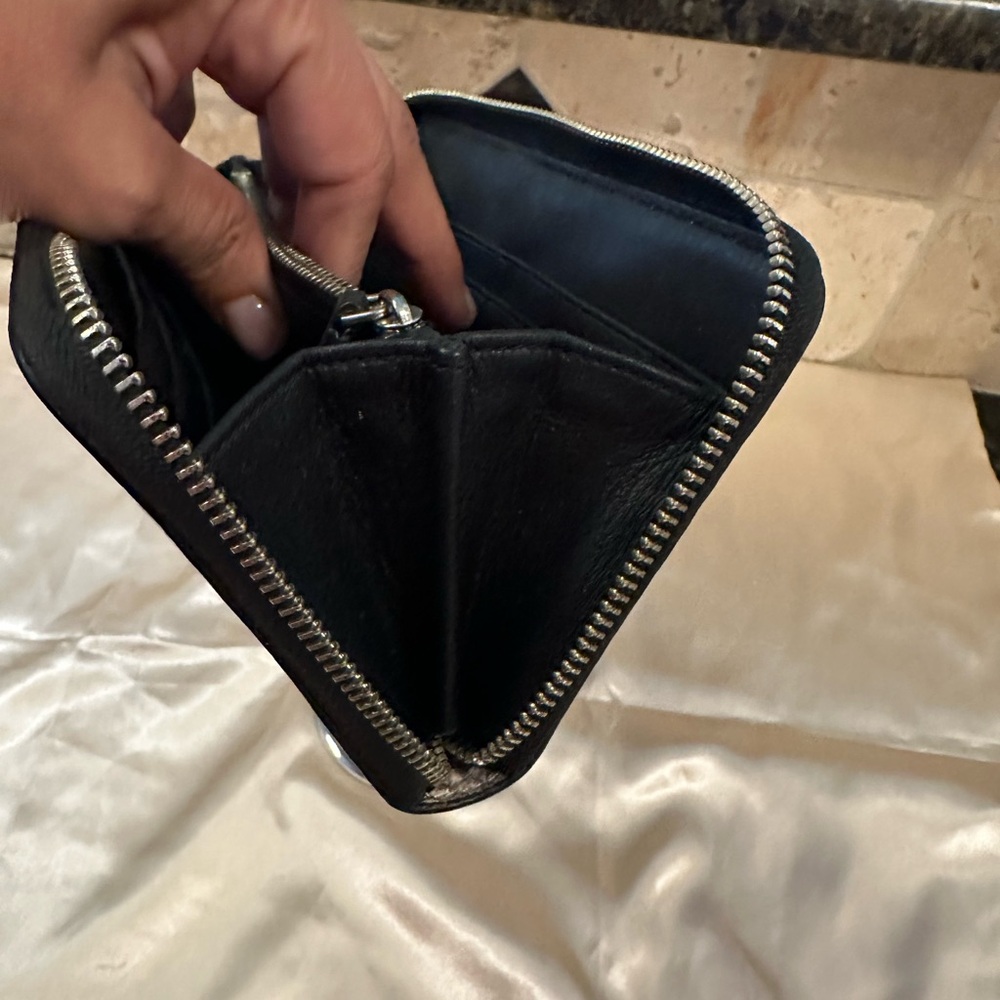 Tory Burch Wallet Python Embossed Leather,Silver … - image 8